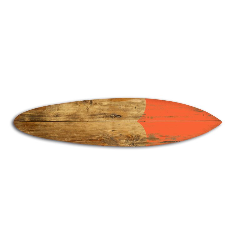 Rosecliff Heights Wooden Surfboard Wall D Cor Wayfair Ca   Wooden Surfboard Wall Décor 